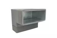 Thermoduct bend 90 degrees 170x80 vertical duct
