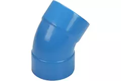 Wavin Ventiza 45 degrees PVC bend round with diameter 125 mm M/M