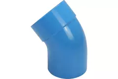 Wavin Ventiza 45 degrees PVC bend round with diameter 125 mm M/S