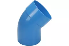 Wavin Ventiza 45 degrees PVC bend round with diameter 125 mm M/S