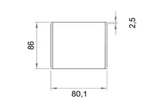 Wavin Ventiza glue socket PVC round 80 mm M/M