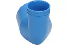 Wavin Ventiza end piece 90 degrees PVC Round 125x80x70 mm M/M