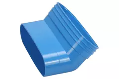 Wavin Ventiza Elbow 45 degrees PVC oval 195x80 mm vertical M/S