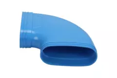 Wavin Ventiza Elbow 90 degrees PVC oval 195x80 mm horizontal M/M