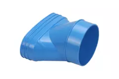 Wavin Ventiza Transition PVC Oval 195x80 mm to 125 mm Eccentric M/S