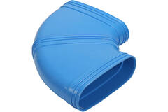 Wavin Ventiza Elbow 90 degrees PVC oval 235x80 mm horizontal M/M