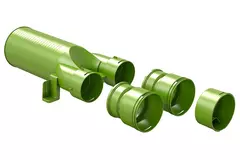 Ubbink Air Excellent 48C Valve Adapter with a diameter of 125 mm