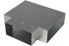 T-piece 90 degrees 220x80 mm - 170x80 mm for flue pipe