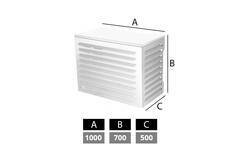 ClimaConnect Air Conditioner and Heat Pump Enclosure, Small, RAL 9010 White