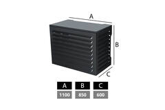 ClimaConnect Air Conditioner and Heat Pump Enclosure, Medium, RAL 7024 Graphite Gray