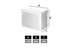 ClimaConnect Air Conditioner and Heat Pump Enclosure, Medium, RAL 9010 White
