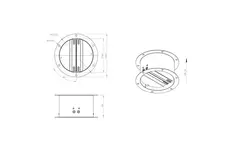 Self-closing roof shut-off flap galvanized sheet steel - DVK 180 10