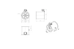 Axial 315 mm duct fan - AL 315 D2 01 CFG