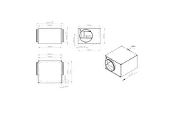 Tube fan 450mm insulated - ISOR 450 EC K 01