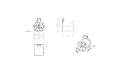 Axial 315 mm duct fan flue F300- AL 315 D2 F3 01 CFG
