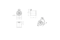 Axial 315 mm duct fan flue F300- AL 315 D2 F3 03 CFG