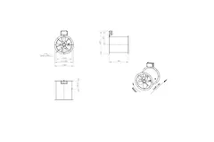 Axial 315 mm duct fan flue F300- AL 315 D42U F3 02 CFG