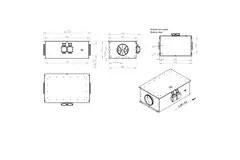 Tube fan 200 mm insulated energy efficient - EM DUO 200 EC K 01