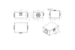 Tube fan 280 mm insulated energy efficient - EM DUO 280 EC K 01