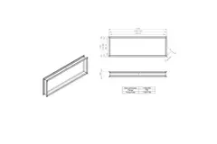 Flexible connection piece 1100 x 350 - VS 11035