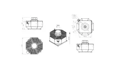 Roof fan vertical metal - DVL 500 D4 RK 02