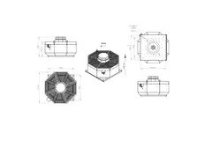 Roof fan vertical metal - DVL 560 D4 RK 02