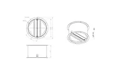 Self-closing roof shut-off valve galvanized sheet steel - DVK 400 10
