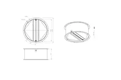 Self-closing roof shut-off valve galvanized sheet steel - DVK 560 10