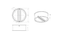 Self-closing roof shut-off valve galvanized sheet steel - DVK 630 10