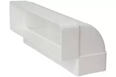 Rectangular plastic vertical 90° bend 220 x 55mm - KLV25-90