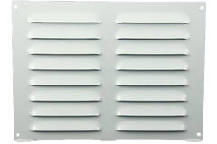 Metal ventilation grille rectangular 260x190 white - MR2619