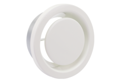 Ventilation exhaust valve 160mm with metal springs - EAV-C160 RAL9010