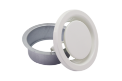 Air exhaust valve 80 mm with metal springs - EAV-C80 RAL9010