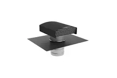 Econox CTM roof terminal 250 mm aluminium anthracite with weather collar