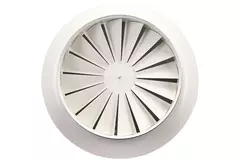 Swirl diffuser round 250mm central screw - SWR 250 RAL 9016