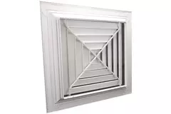 Blade ceiling diffuser with 4-way air distribution - MDCD4-375/520