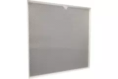 Perforated ceiling panel 600x600 mm for insertion into suspended ceilings - RAL9010