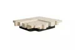 Ergovent 90 degree corner piece for modular plug-in line gratings
