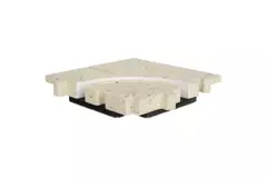 Ergovent curved corner piece for modular plug-in line gratings