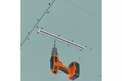 Ergovent drop-in frameless louvre 500 mm with connection diameter 75 mm - standard