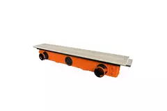 Ergovent plasterable frameless linear grille 1050 mm with connection diameter 90 mm - modular - 1 slot