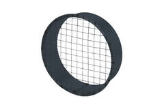 Pipe grille Ø 125mm with mesh for spiral pipe - bespoke RAL7016