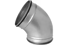 Round spiral bend 60° Ø 80mm for spiral duct