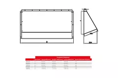 Maxivent weather protection hood for M4540 horizontal low profile - HD