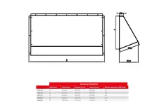 Maxivent weatherproof protective cover for M4516 horizontal low profile - HD