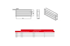 Maxivent damper with actuator for M4004 horizontal right - DAR