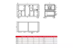 Maxivent WTW air handling unit with condensing wheel 2100 m³/h horizontal left - MR4521