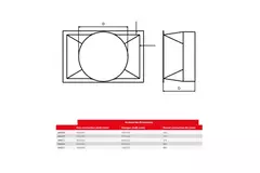 Maxivent round connector for M4007 horizontal - RC