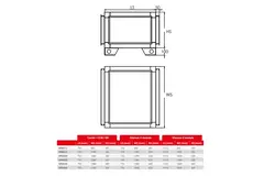 Maxivent silencer 600 mm for MR4521 horizontal - SL1