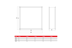 Maxivent flexible rectangular connection piece for M4540 horizontal/low profile - FC